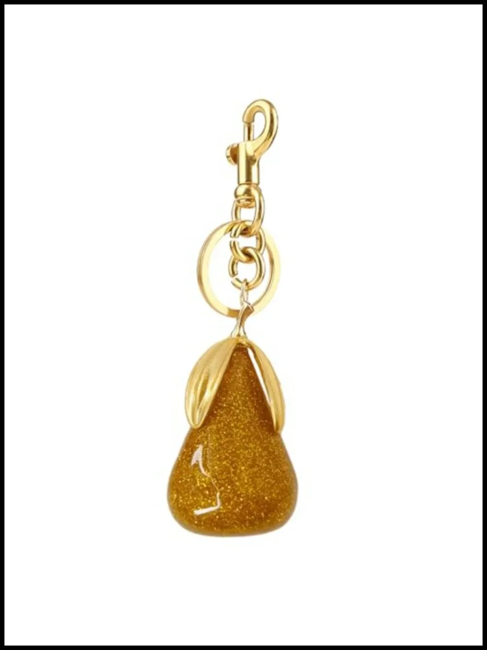 3-in-1 Cherry Bag Charm Keychain - Hypoallergenic Alloy & Resin Purse Accessory